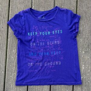 Peek (Aren’t You Curious) Sz XL / 10 Purple Constellation Tee